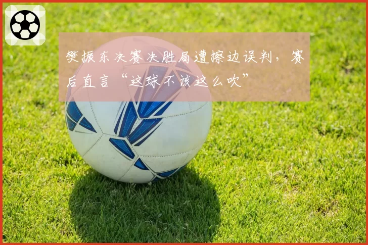 樊振东决赛决胜局遭擦边误判,赛后直言“这球不该这么吹”
