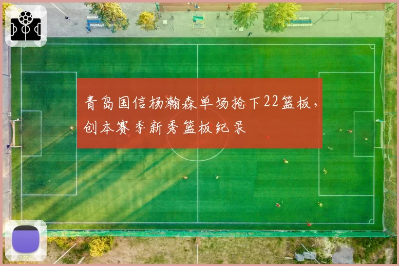 青岛国信杨瀚森单场抢下22篮板,创本赛季新秀篮板纪录
